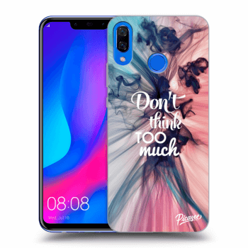 Picasee husă neagră din silicon pentru Huawei Nova 3 - Don't think TOO much