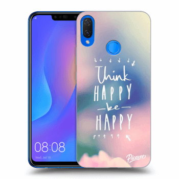 Picasee husă neagră din silicon pentru Huawei Nova 3i - Think happy be happy