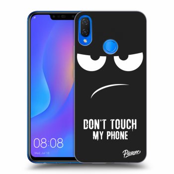 Picasee husă neagră din silicon pentru Huawei Nova 3i - Don't Touch My Phone