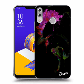 Picasee husă transparentă din silicon pentru Asus ZenFone 5 ZE620KL - Peony black