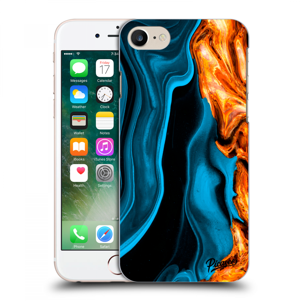 Picasee ULTIMATE CASE pentru Apple iPhone 8 - Gold blue