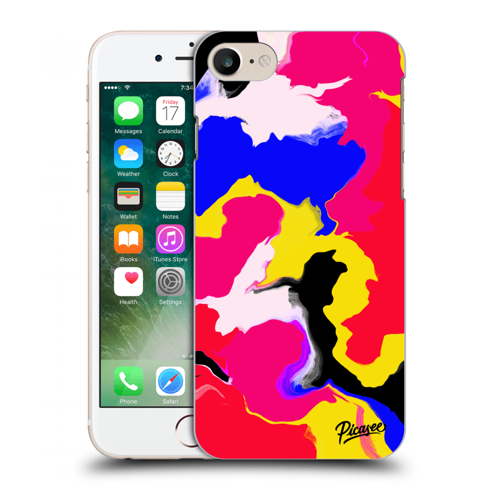 Husă Transparentă Din Silicon Pentru Apple IPhone 8 - Watercolor