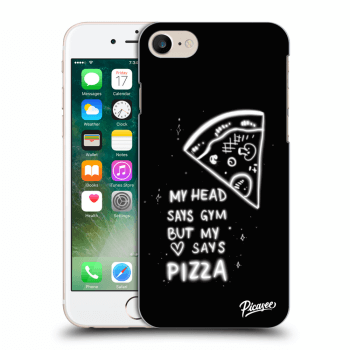 Picasee husă transparentă din silicon pentru Apple iPhone 8 - Pizza