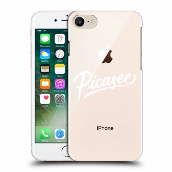Picasee husă transparentă din silicon pentru Apple iPhone 8 - Picasee - White