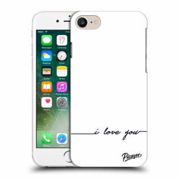 Picasee husă transparentă din silicon pentru Apple iPhone 8 - I love you