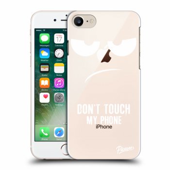 Picasee husă transparentă din silicon pentru Apple iPhone 8 - Don't Touch My Phone