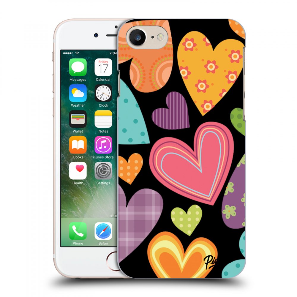 Picasee ULTIMATE CASE pentru Apple iPhone 8 - Colored heart