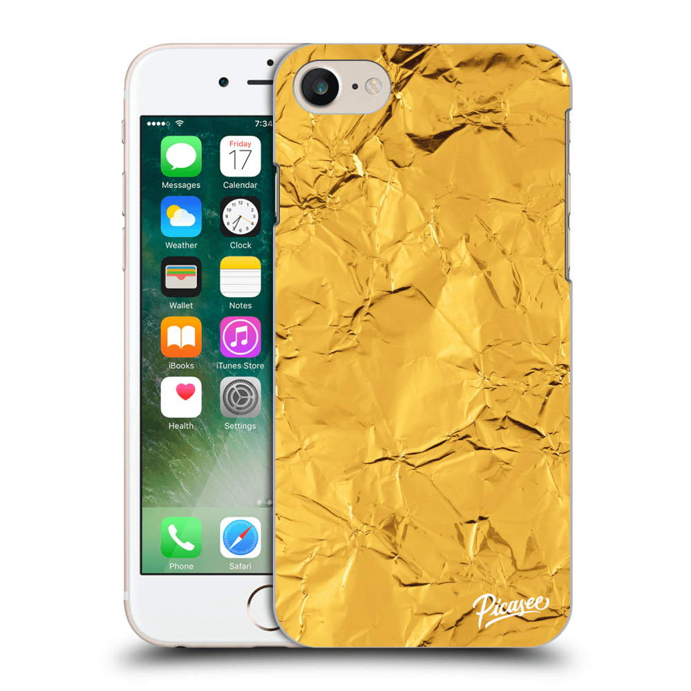 Husă Transparentă Din Silicon Pentru Apple IPhone 8 - Gold