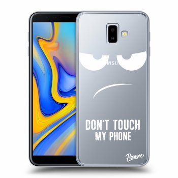 Picasee husă transparentă din silicon pentru Samsung Galaxy J6+ J610F - Don't Touch My Phone