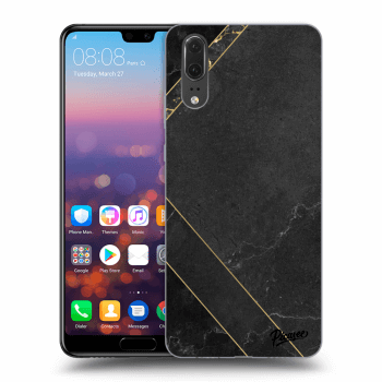 Husă pentru Huawei P20 - Black tile