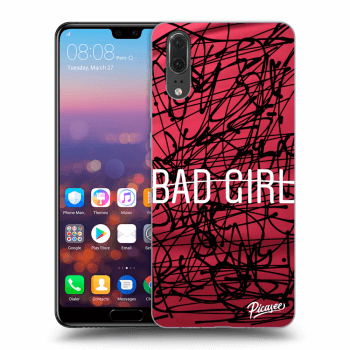 Picasee husă neagră din silicon pentru Huawei P20 - Bad girl