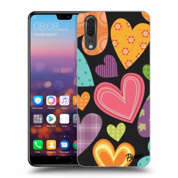 Husă pentru Huawei P20 - Colored heart
