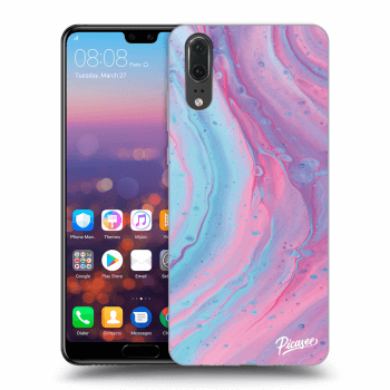 Husă pentru Huawei P20 - Pink liquid