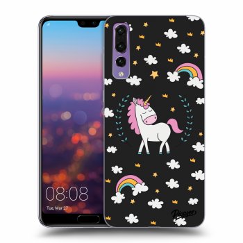 Picasee husă neagră din silicon pentru Huawei P20 Pro - Unicorn star heaven