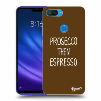 Picasee husă neagră din silicon pentru Xiaomi Mi 8 Lite - Prosecco then espresso