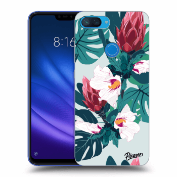 Picasee husă transparentă din silicon pentru Xiaomi Mi 8 Lite - Rhododendron