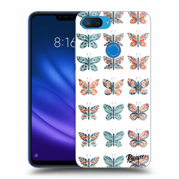 Picasee husă transparentă din silicon pentru Xiaomi Mi 8 Lite - Butterflies