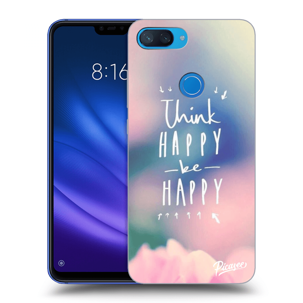 Picasee husă transparentă din silicon pentru Xiaomi Mi 8 Lite - Think happy be happy