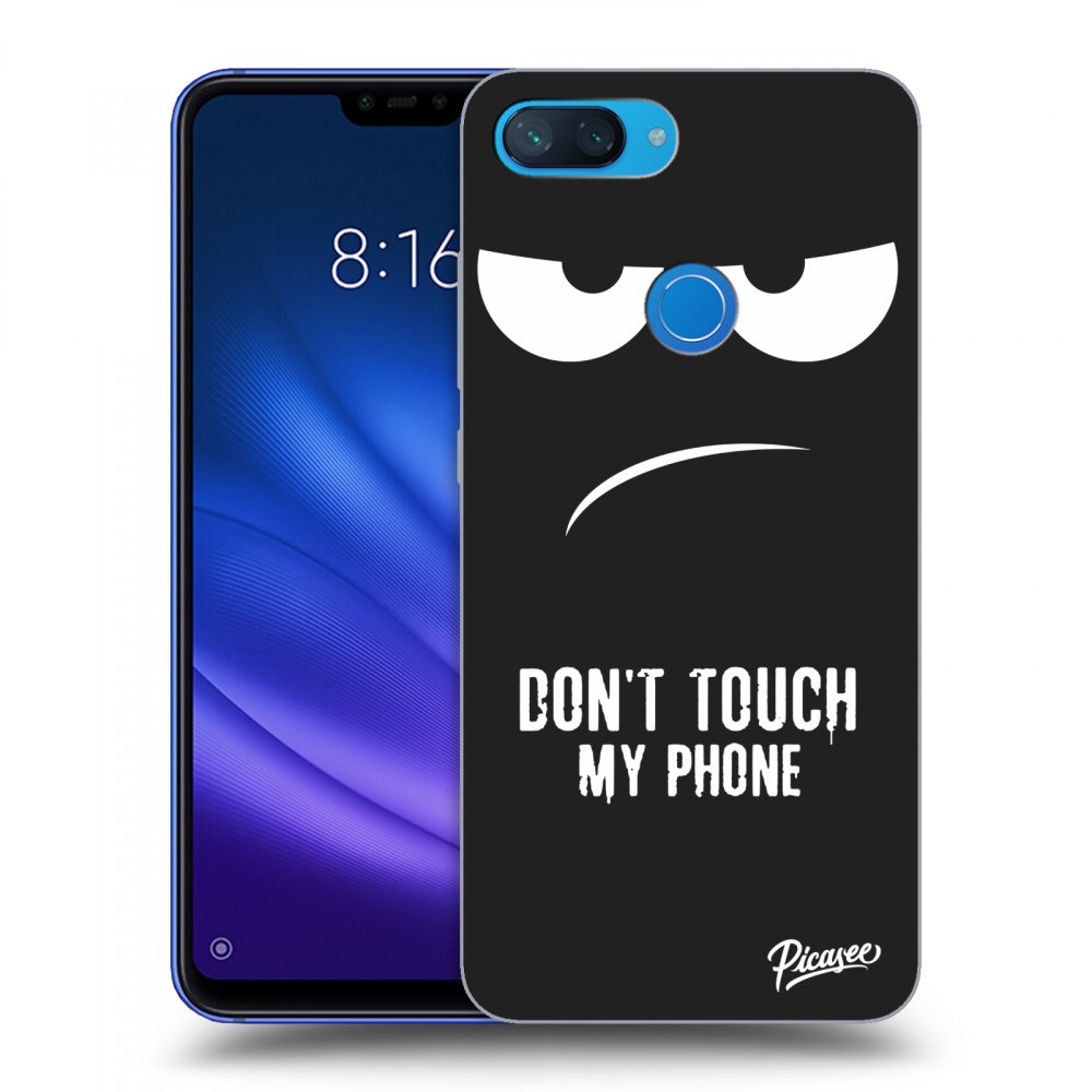 Picasee husă neagră din silicon pentru Xiaomi Mi 8 Lite - Don't Touch My Phone