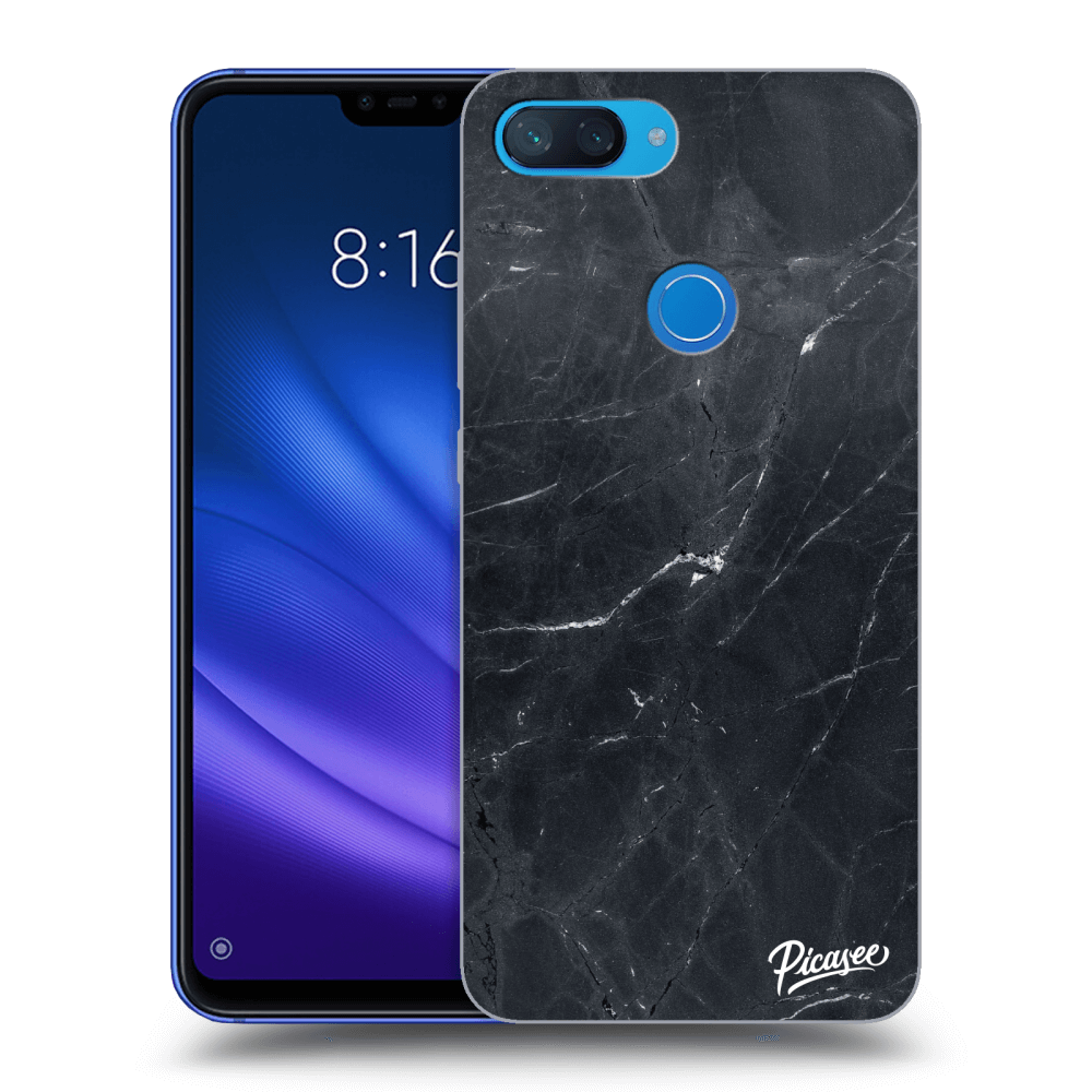 Picasee husă transparentă din silicon pentru Xiaomi Mi 8 Lite - Black marble