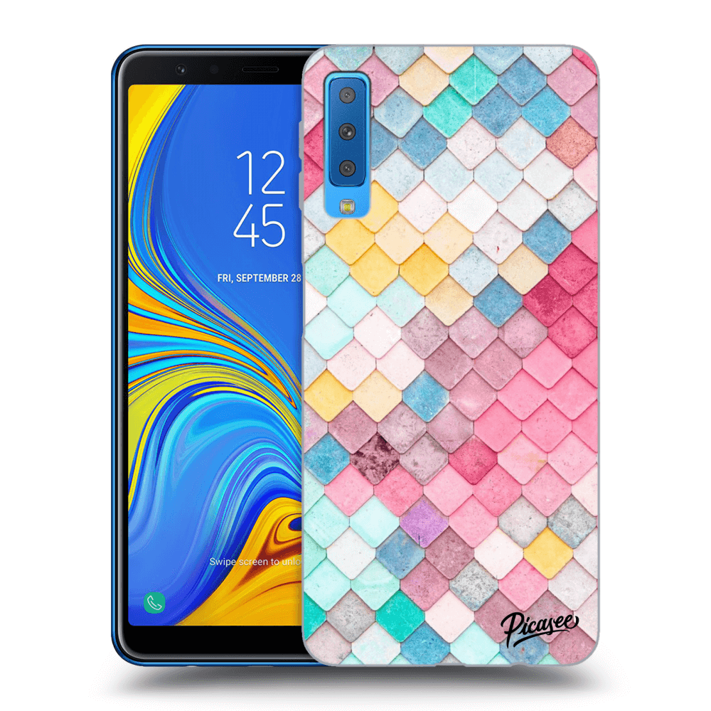 Picasee ULTIMATE CASE pentru Samsung Galaxy A7 2018 A750F - Colorful roof