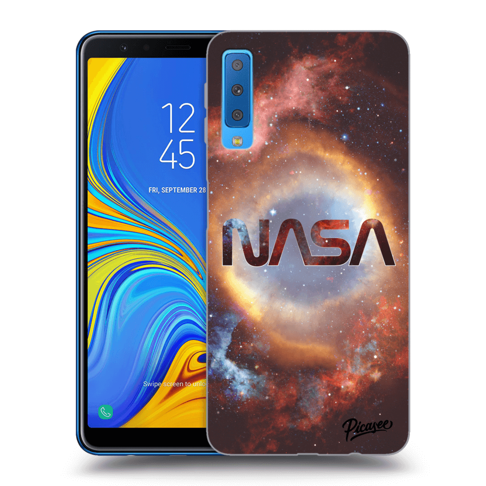 Picasee husă neagră din silicon pentru Samsung Galaxy A7 2018 A750F - Nebula