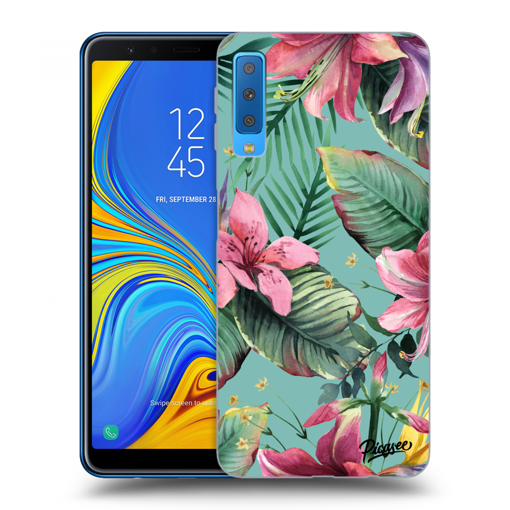 Picasee husă neagră din silicon pentru Samsung Galaxy A7 2018 A750F - Hawaii