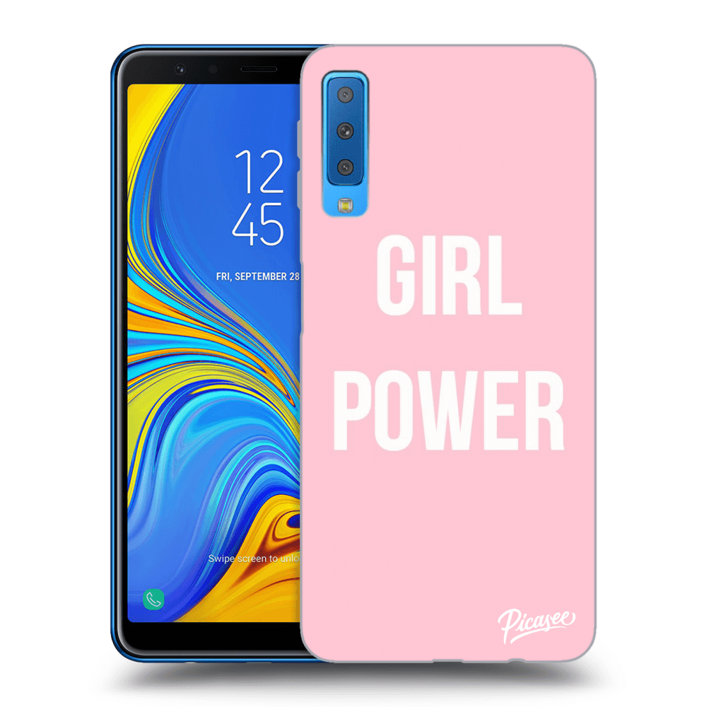 Picasee husă transparentă din silicon pentru Samsung Galaxy A7 2018 A750F - Girl power