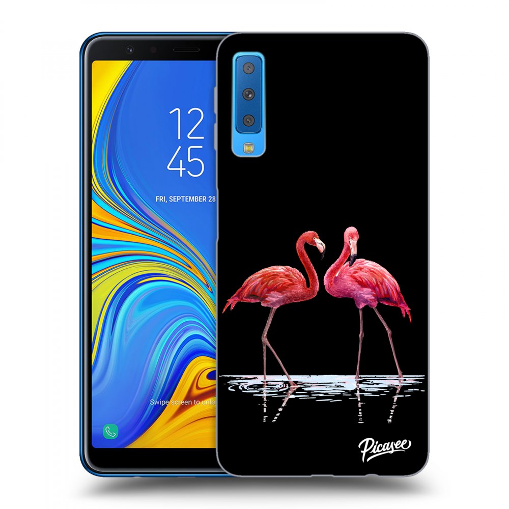 Picasee ULTIMATE CASE pentru Samsung Galaxy A7 2018 A750F - Flamingos couple