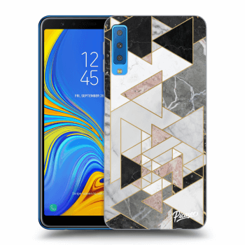 Picasee husă transparentă din silicon pentru Samsung Galaxy A7 2018 A750F - Light geometry
