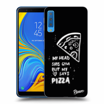 Picasee husă transparentă din silicon pentru Samsung Galaxy A7 2018 A750F - Pizza