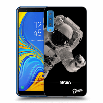 Picasee husă neagră din silicon pentru Samsung Galaxy A7 2018 A750F - Astronaut Big