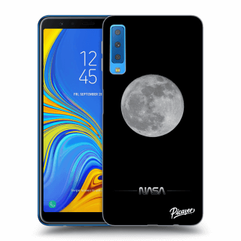 Picasee husă neagră din silicon pentru Samsung Galaxy A7 2018 A750F - Moon Minimal