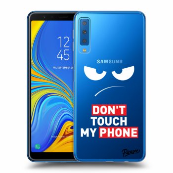 Husă pentru Samsung Galaxy A7 2018 A750F - Angry Eyes - Transparent
