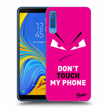 Picasee husă transparentă din silicon pentru Samsung Galaxy A7 2018 A750F - Evil Eye - Pink