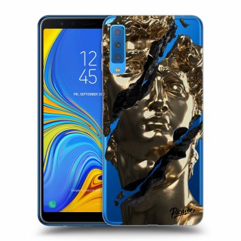 Picasee husă transparentă din silicon pentru Samsung Galaxy A7 2018 A750F - Golder