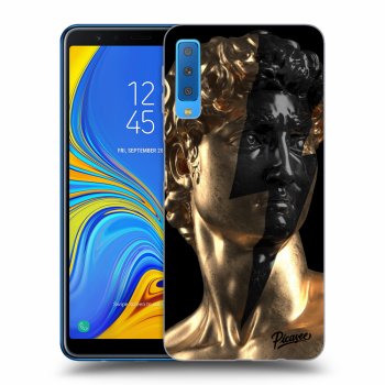 Picasee husă neagră din silicon pentru Samsung Galaxy A7 2018 A750F - Wildfire - Gold