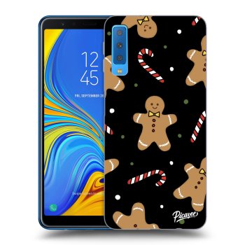 Picasee husă neagră din silicon pentru Samsung Galaxy A7 2018 A750F - Gingerbread