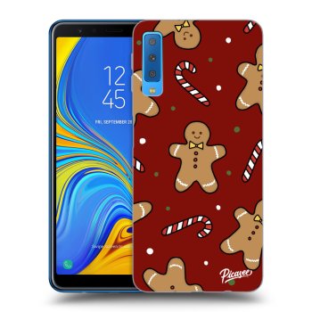 Picasee husă neagră din silicon pentru Samsung Galaxy A7 2018 A750F - Gingerbread 2