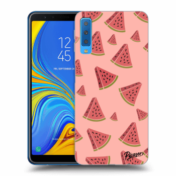 Picasee husă neagră din silicon pentru Samsung Galaxy A7 2018 A750F - Watermelon