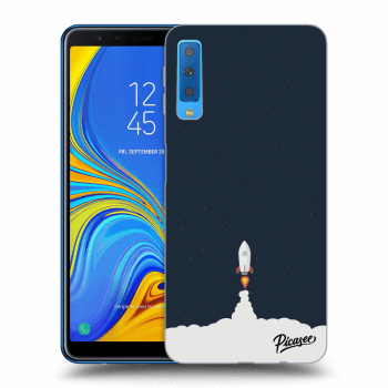 Picasee husă neagră din silicon pentru Samsung Galaxy A7 2018 A750F - Astronaut 2
