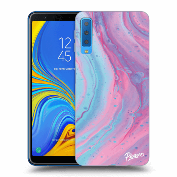Husă pentru Samsung Galaxy A7 2018 A750F - Pink liquid