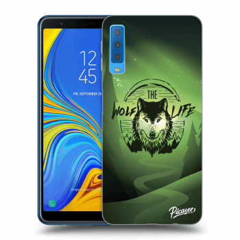 Picasee husă transparentă din silicon pentru Samsung Galaxy A7 2018 A750F - Wolf life