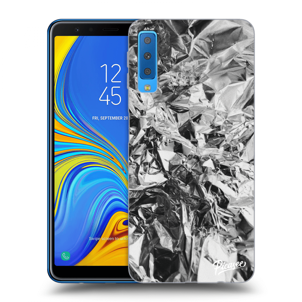Picasee husă transparentă din silicon pentru Samsung Galaxy A7 2018 A750F - Chrome