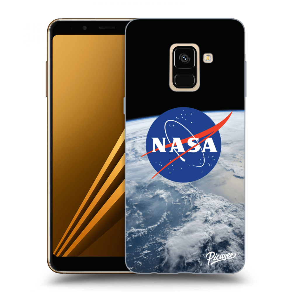Picasee husă neagră din silicon pentru Samsung Galaxy A8 2018 A530F - Nasa Earth