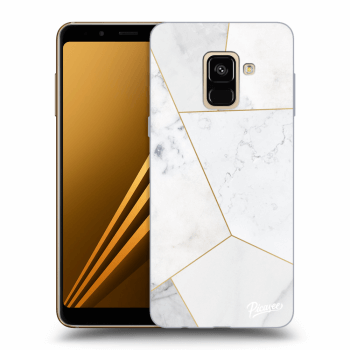 Husă pentru Samsung Galaxy A8 2018 A530F - White tile
