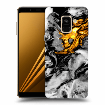 Husă pentru Samsung Galaxy A8 2018 A530F - Black Gold 2