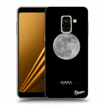 Picasee husă neagră din silicon pentru Samsung Galaxy A8 2018 A530F - Moon Minimal