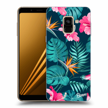 Husă pentru Samsung Galaxy A8 2018 A530F - Pink Monstera