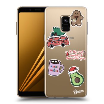 Husă pentru Samsung Galaxy A8 2018 A530F - Christmas Stickers